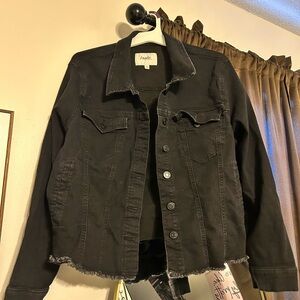 Angels Black Stretch Denim Jacket